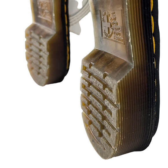 Dr Doc Martens Zavala white leather lace up ankle combat boots Ladies size 5 US - Picture 10 of 12